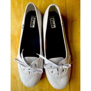 Keds White Lace Teacup Sneaker 9